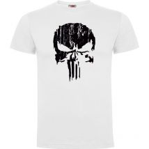Tee-shirt Punisher Noir Blanc - Army Design - Taille M - Vet Sécurité