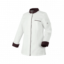 Veste Femme Manches Longues Elbax Blanc Et Moka - Robur - Taille L - Vet Sécurité