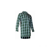 Chemise à Carreaux Concours En Flanelle Fermée à Longs Pans Vert - Lma - Taille M - Vet Sécurité