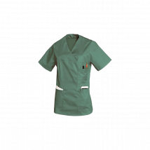 Tunique De Travail Femme Julia Vert Aqua - Snv - Taille L - Vet Sécurité