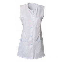 Tunique Femme Sans Manches Taylor Blanc Et Bleu Pacifique - Snv - Taille 2xl - Vet Sécurité
