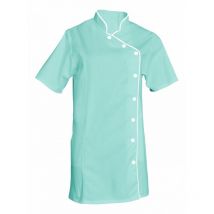 Tunique Femme Manches Courtes Odile Vert Nil Et Blanc - Snv - Taille 2xl - Vet Sécurité