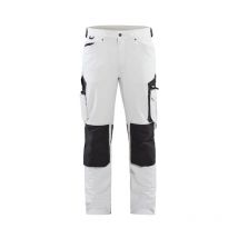 Pantalon Peintre Stretch 4d Blanc/gris Foncé - Blaklader - Taille 46 - Vet Sécurité