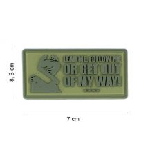 Patch 3d pvc lead me, follow me green - 101 inc