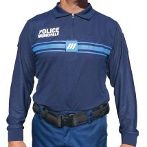 Polo Police Municipale Manches Longues Cooldry - Patrol Equipement - Taille L - Vet Sécurité