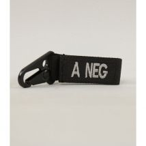 Porte Clé Tactique Groupe Sanguin A- Noir - Miltec - Vet Sécurité