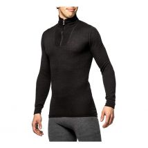 Tee-shirt Manches Longues Avec Zip Turtleneck Noir - Woolpower - Taille 2xs - Vet Sécurité