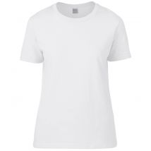 Tee-shirt Femme Premium Ring Spun 185 Blanc - Gildan