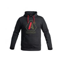 Hoodie A10 Noir Logos Vert Olive / Rouge - A10 Equipment - Taille S - Vet Sécurité