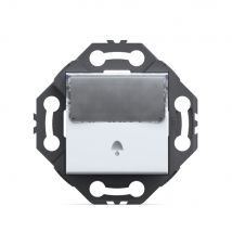 Norvika - Sonnette De Porte Avec Porte Étiquette - Blanc mat