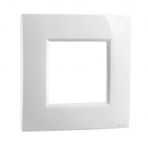 Noane - Plaque De Finition Electrique Simple he - Blanc brillant