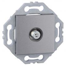 Noane - Prise Satellite Murale Type F - Gris alu