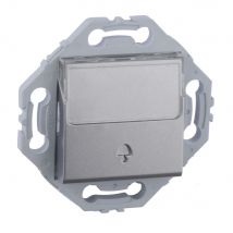 Noane - Sonnette De Porte Bouton Poussoir - Gris alu