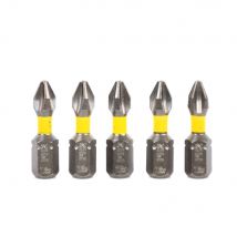 Korman TX - Jeu De 5 Embouts Cruciforme Impact Torsion Ph2 25mm