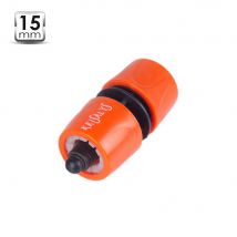 Krisalys - Raccord Rapide 15mm + Stop - Plastique