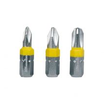 Jeu De 3 Embouts Cruciforme Ph1 Ph2 Ph3 X25mm Feroce - Bricolage Direct