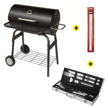 Roster - Pack Barbecue Charbon 40x70 Cm, Pics À Brochettes Et Ustensiles