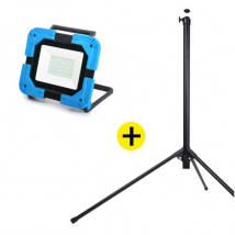 Nalto - Lot Projecteur De Chantier Led 30w + Trepied