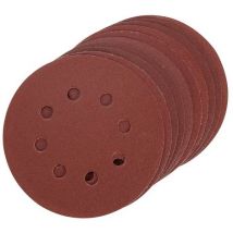 Steiner - Lot De 10 Papiers Abrasifs Auto-agrippants Ø125mm Grain 240