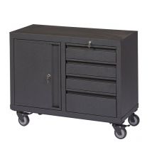 Feroce Storage - Servante D'atelier 4 Tiroirs + 1 Armoire 1 Porte Sur Roues Hauteur 81cm Feroce