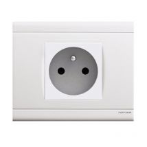 Norvika - Prise 2p+t + Plaque De Finition