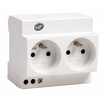 Nalto - Double Prise Modulaire 2p+t 16a - 230v