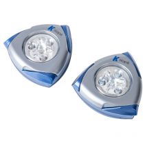 Karx - Lot De 2 Lampes Spots Led Avec Adhésif - Couleur aléatoire (bleu, rouge, blanc, gris)