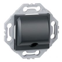 Noane - Sortie De Cable + Support Anthracite - Gris anthracite
