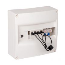 Nalto - Coffret De Communication Grade 1 - Tv 4 Rj45 Quadrupleur Téléphonique - Blanc mat