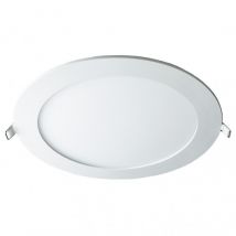 Woltz - Plafonnier Led Rond 18w 3000k Ø222mm - Blanc