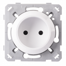 Ohmtec - Epure Prise 2 Poles - Blanc