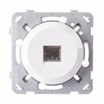 Ohmtec - Epure Prise Rj45 Cat6 - Blanc