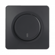 Ohmtec Epure Interrupteur Va Et Vient À Voyant Complet Anthracite - Bricolage Direct