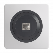 Ohmtec Epure Prise Rj45 Cat6 /anthracite Complet - Bricolage Direct