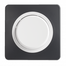 Ohmtec Epure Poussoir Anthracite/ Complet - Bricolage Direct