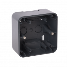 Ohmtec - Epure Boitier Saillie 1 Poste Anthracite - Gris anthracite