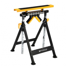 Tréteau Télescopique Multifonction 4 En 1 200kg Max Avec Hauteur Réglable De 83 À 128cm Feroce - Bricolage Direct