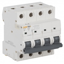 Ohmtec - Disjoncteur À Vis 4 Pôles 40a 6ka Courbe C - Blanc