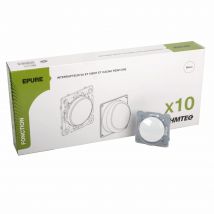 Ohmtec - Epure Lot 10 Va Et Vient + Cache Peinture - Blanc