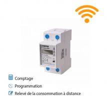 Ohmtec - Kit Option Comptage Connecté Wifi + Programmation + Relevé À Distance Pour Borne De Recharge 3,7kw Et 7,4 Kw Avec Montage