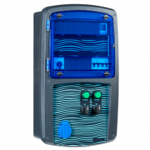 Nalto - Coffret Piscine Pour Filtration + Éclairage + Traitement De L'eau + Pompe À Chaleur - Anthracite et vitre bleue