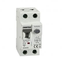 Ohmtec - Disjoncteur Différentiel À Vis 1p+n 10a 30ma 6ka Courbe C - Blanc