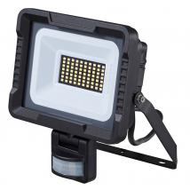 Woltz - Projecteur Led Extérieur À Détection À Fixer 30w - Noir