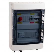 Ohmtec - Coffret Photovoltaïque Ac Dc 3kw - Coffret gris et vitre fumée