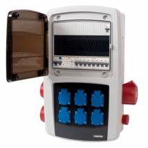 Ohmtec - Coffret De Chantier 6 Prises Monophasées + 2 Prises Triphasées 16a + 1 Prise Triphasée 32a