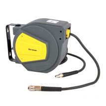 Steiner - Enrouleur Automatique De Tuyau D'air Comprimé 9m - Tuyau PVC + revêtement externe caoutchouc