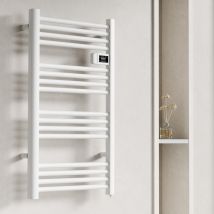 Atenza - Sèche-serviette Électrique 500w Tubes Ronds Fil Chauffant - - Blanc