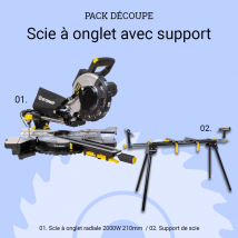 Steiner - Scie À Onglet Radiale 2000w 210 Mm + Support