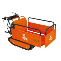 St Pierre du Champ - Brouette Thermique Essence 196cc, Benne Extensible, Charge 500kg
