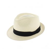 Chapeau Trilby Panama Naturel - Traclet - 57 cm - Panama - Equateur